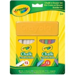Crayola Set 24 Gessi Con Cancellino