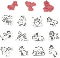 Stampini Unicorno 15 Pezzi -Sconto Giocattoli Per Bambini in Italia image 737